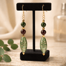 Green Lampwork Earrings | Mamabug ReCreations - Artisan Jewelry