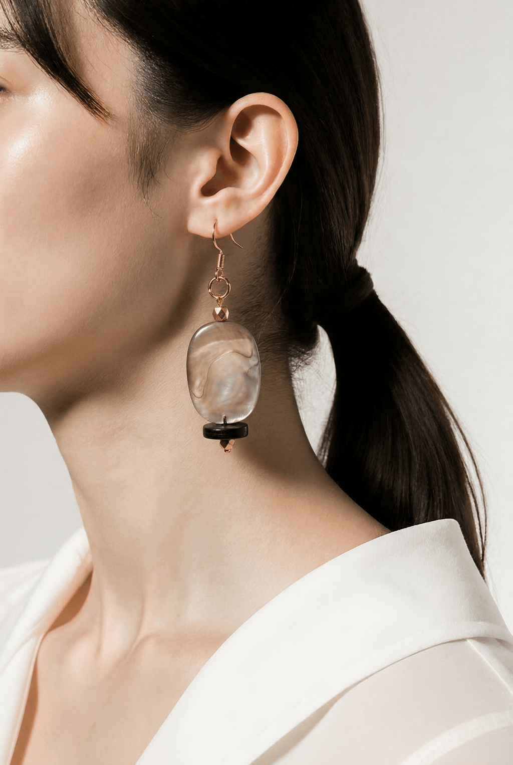Large Abalone Earrings