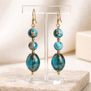 Blue Tones Earrings | Mamabug ReCreations - Artisan Jewelry