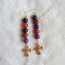 Gold Heart Knot Cross Earrings | Mamabug ReCreations - Artisan Jewelry
