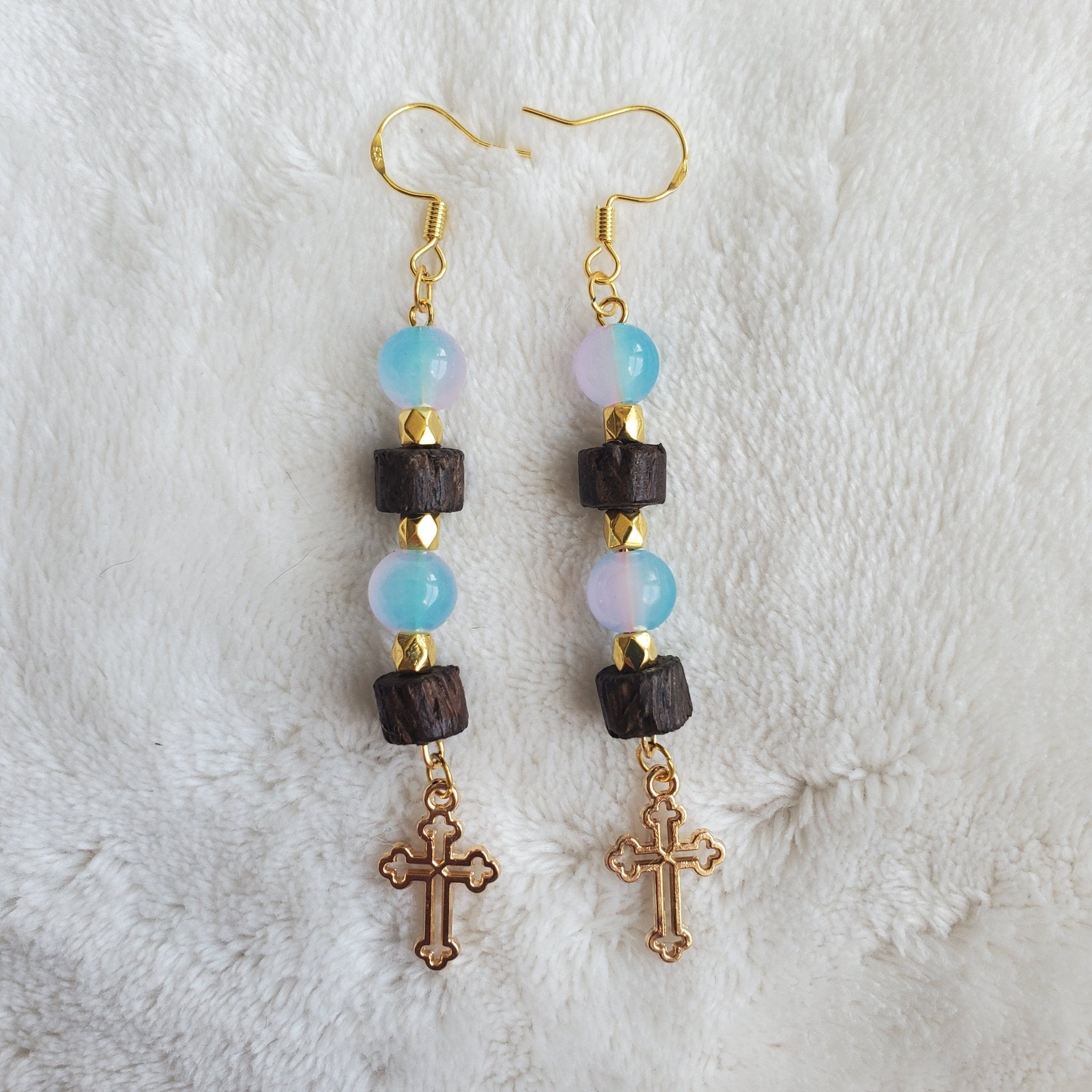Gothic Open Cross Earrings | Mamabug ReCreations - Artisan Jewelry