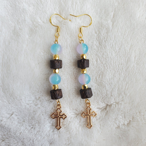 Gothic Open Cross Earrings | Mamabug ReCreations - Artisan Jewelry