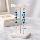 Classic Silver Cross Earrings | Mamabug ReCreations - Artisan Jewelry