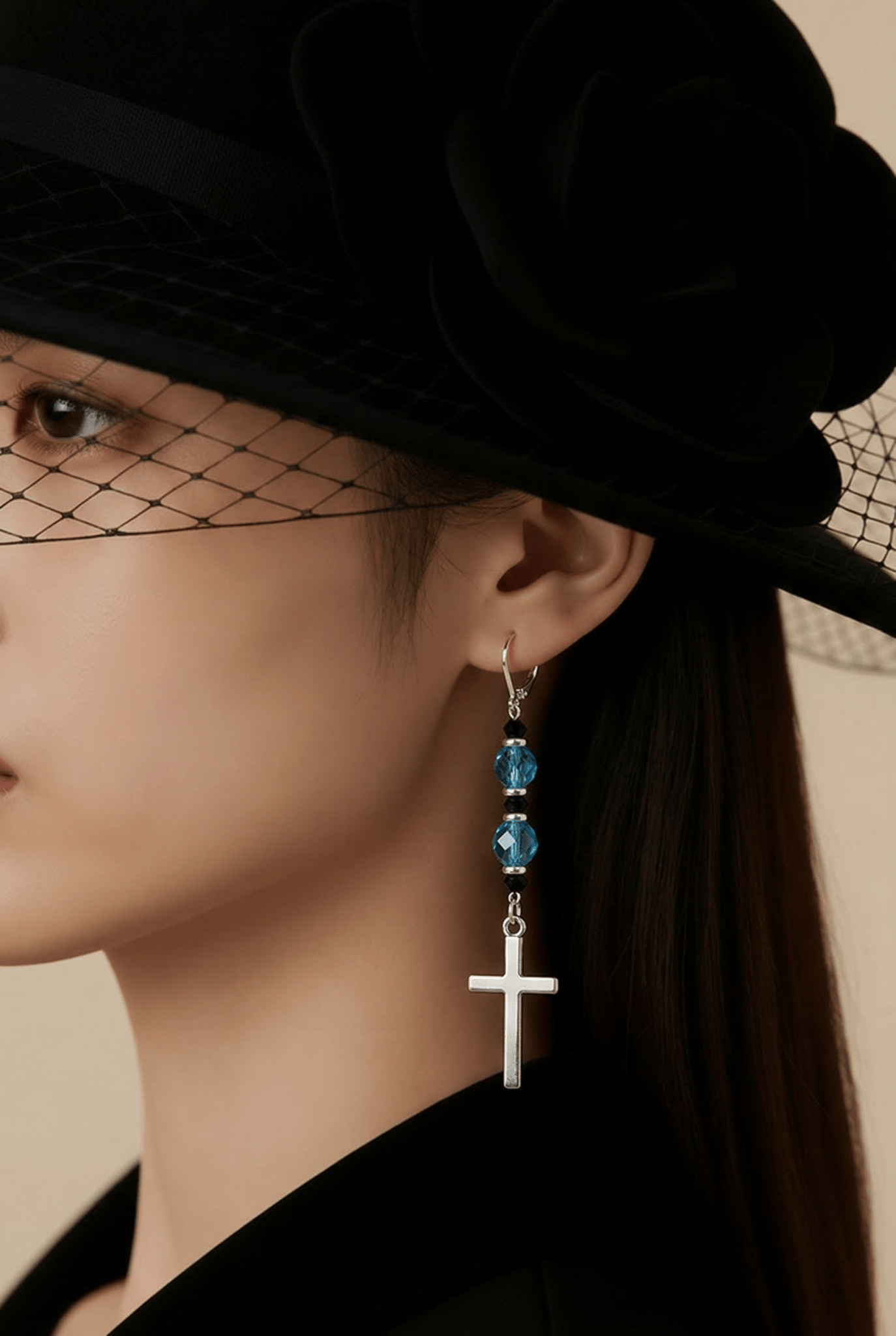Classic Silver Cross Earrings | Mamabug ReCreations - Artisan Jewelry