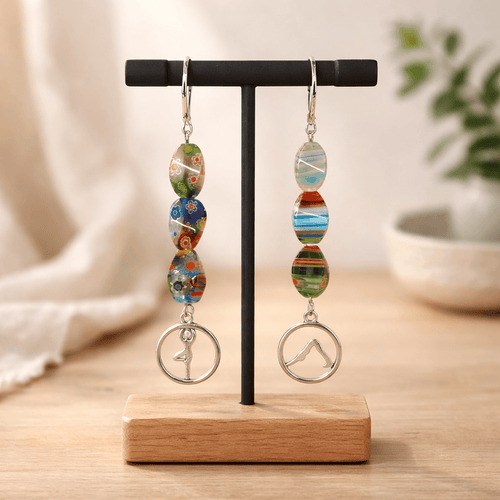 Yoga Poses Earrings | Mamabug ReCreations - Artisan Jewelry