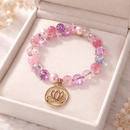 Gold Lotus in Pink Bracelet (MW) | Mamabug ReCreations - Artisan Jewelry