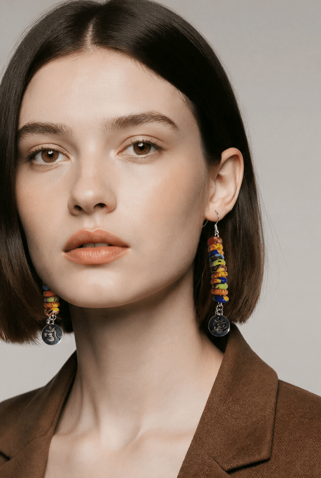 Kumasi Om Earrings