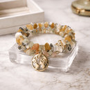 Gold Earth Charm Bracelet (MW) | Mamabug ReCreations - Artisan Jewelry