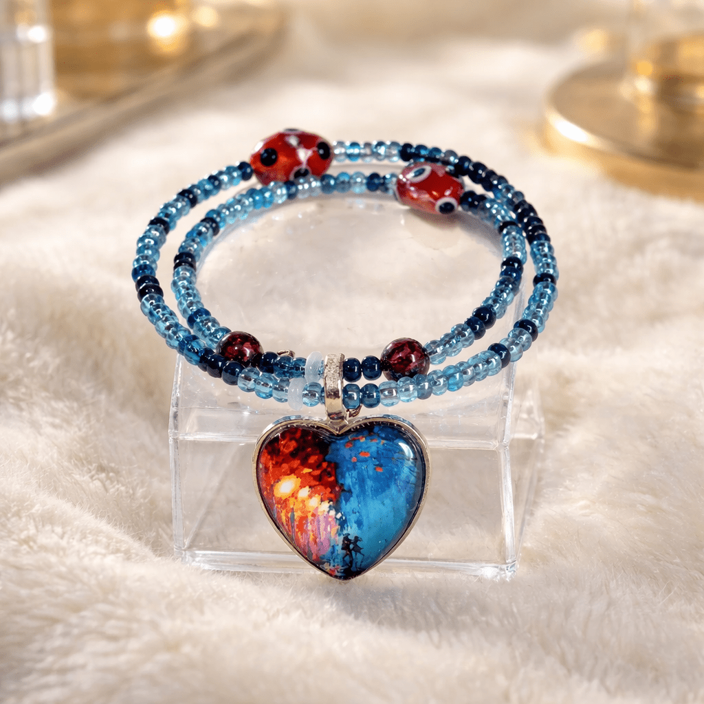 Dancing Couple in Midnight Skies Bracelet (MW)
