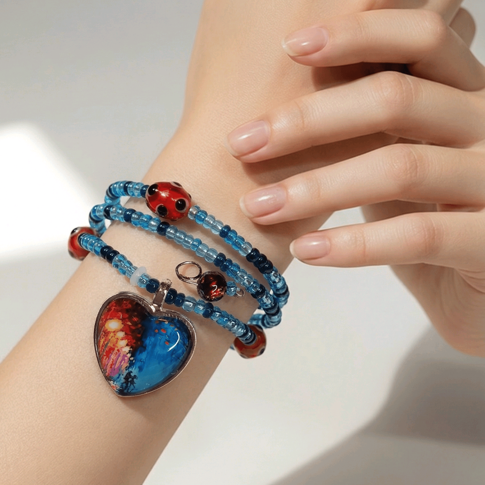Dancing Couple in Midnight Skies Bracelet (MW)