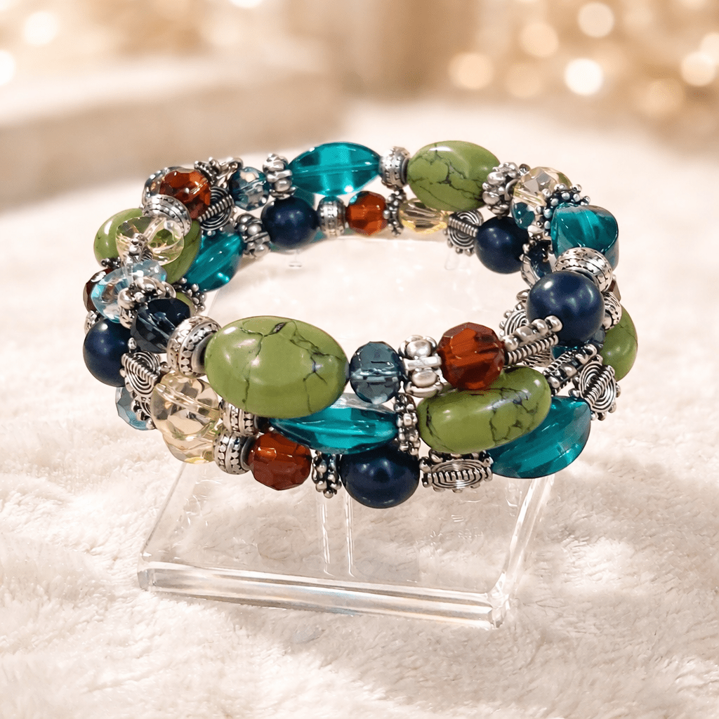 Forest Beaded Bracelet (MW) | Mamabug ReCreations - Artisan Jewelry