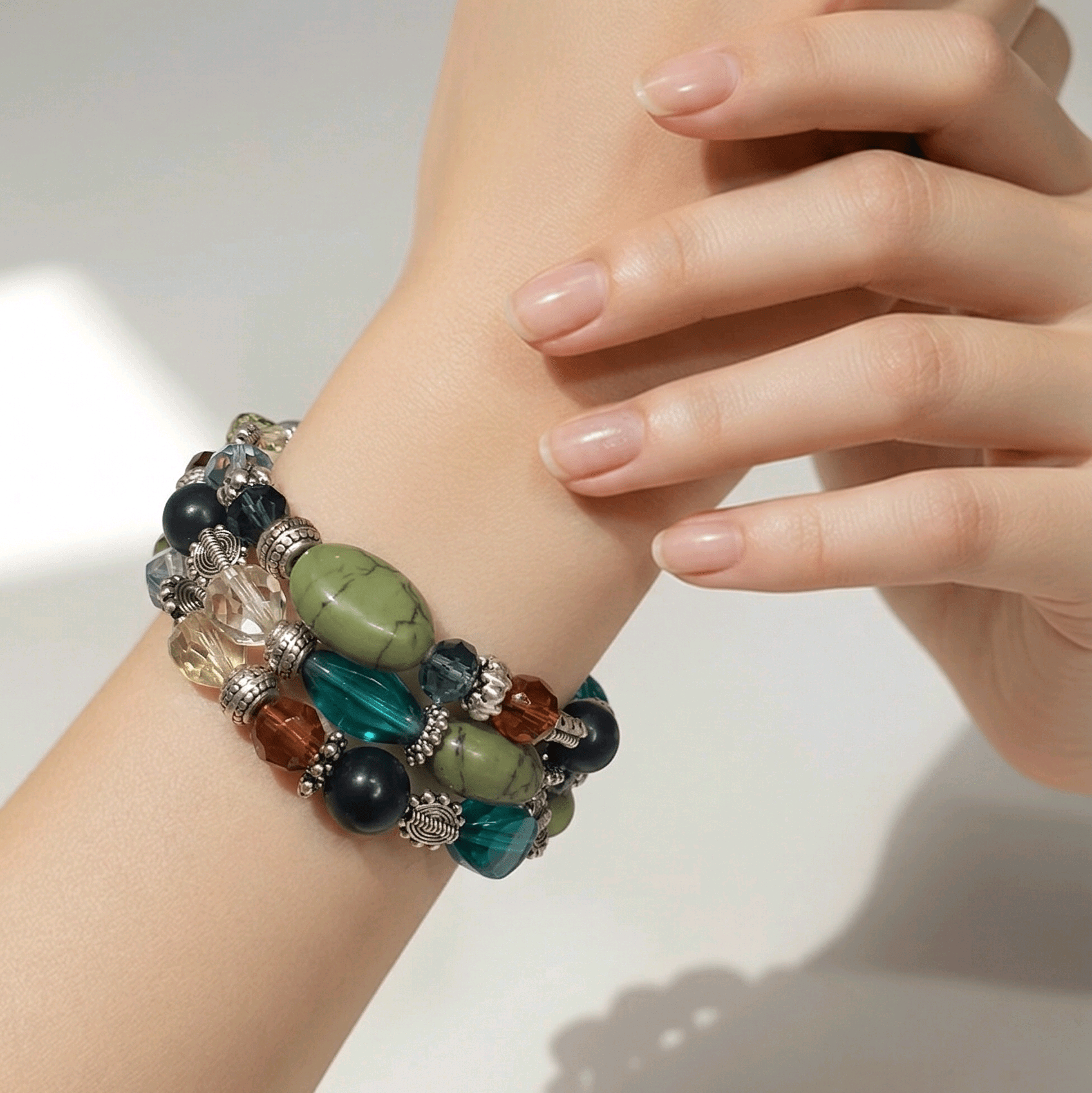 Forest Beaded Bracelet (MW)