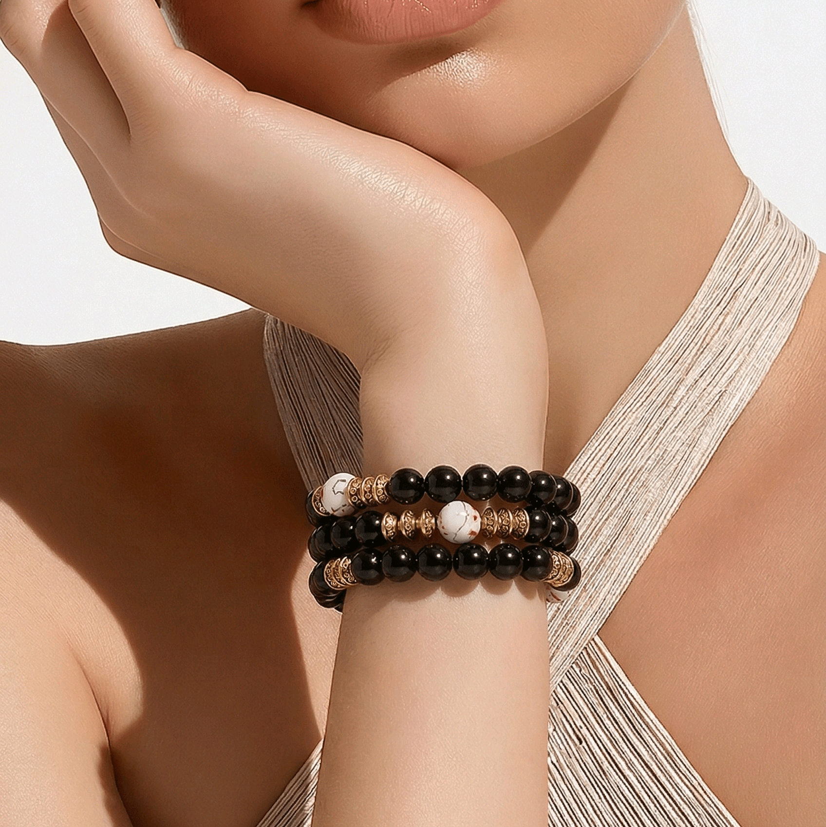Grounding Bracelet with Gold (MW) | Mamabug ReCreations - Artisan Jewelry