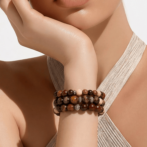 Carnelian and Tigers Eye Bracelet (MW) | Mamabug ReCreations - Artisan Jewelry