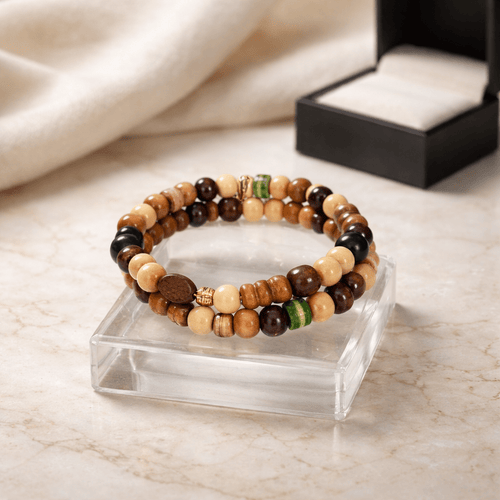 Wooden Beaded Bracelet (MW) | Mamabug ReCreations - Artisan Jewelry