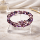 Purple Beaded Bracelet (MW) | Mamabug ReCreations - Artisan Jewelry