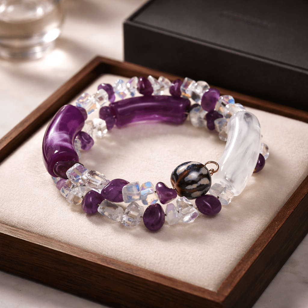 Purple and White Bracelet (MW)
