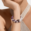 Purple and White Bracelet (MW) | Mamabug ReCreations - Artisan Jewelry