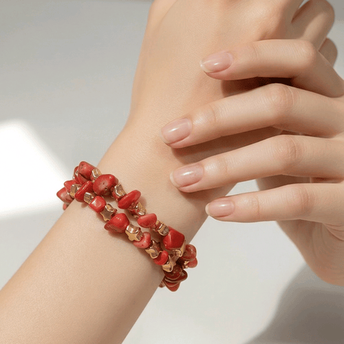 Red Stars Bracelet (MW) | Mamabug ReCreations - Artisan Jewelry