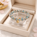 Blue Flowers Bracelet (MW) | Mamabug ReCreations - Artisan Jewelry