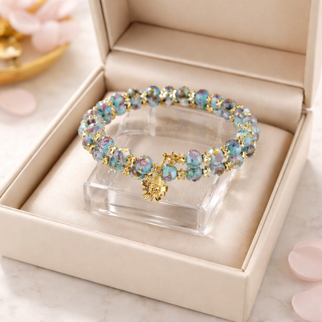 Blue Flowers Bracelet (MW)