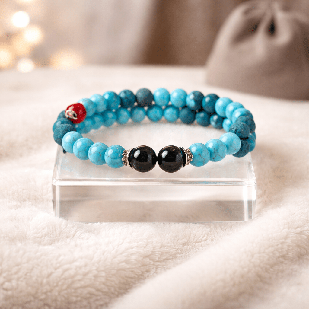Throat Chakra Bracelet with Turquoise (MW)