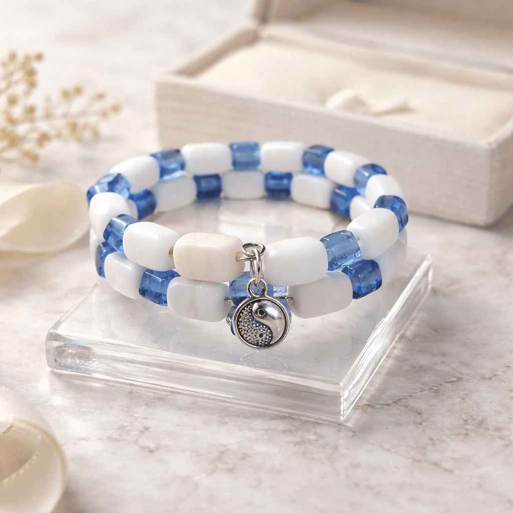 Yin Yang Charm Bracelet (MW) | Mamabug ReCreations - Artisan Jewelry