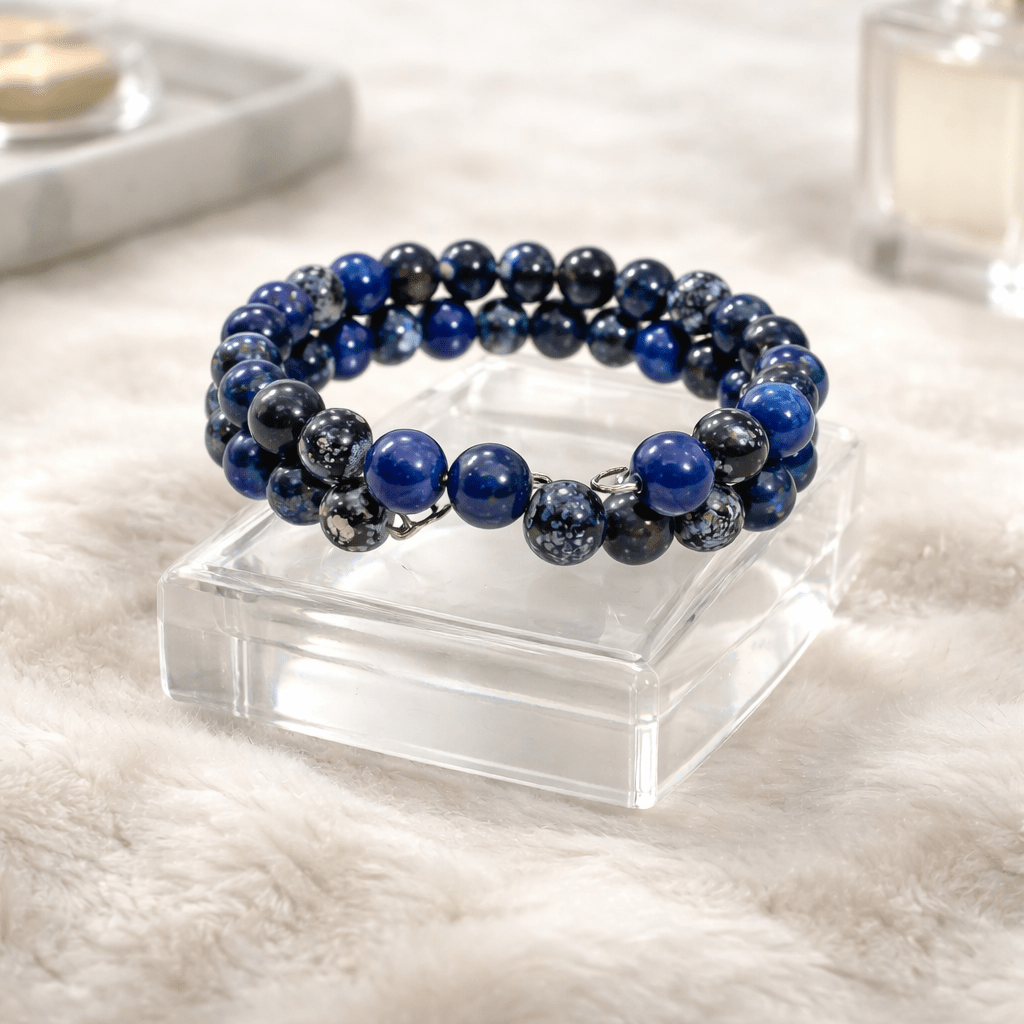 Gypsy Beaded Bracelet - Dark Blue Edition (MW) | Mamabug ReCreations - Artisan Jewelry