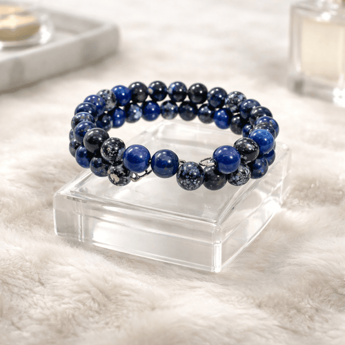 Gypsy Beaded Bracelet - Dark Blue Edition (MW) | Mamabug ReCreations - Artisan Jewelry