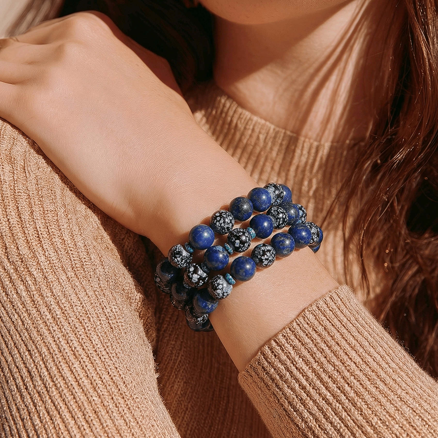 Gypsy Beaded Bracelet - Dark Blue Edition (MW)