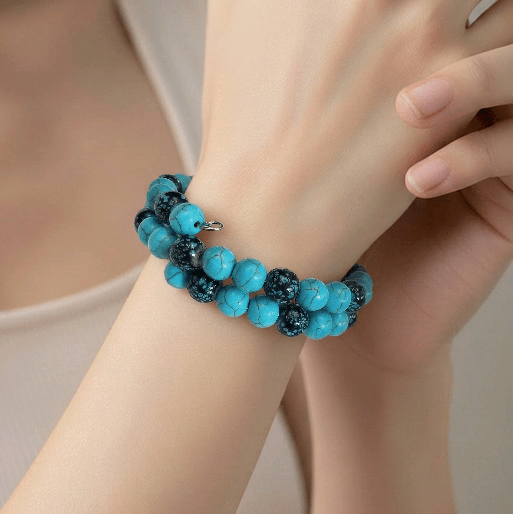 Gypsy Beaded Bracelet - Turquoise Edition (MW)