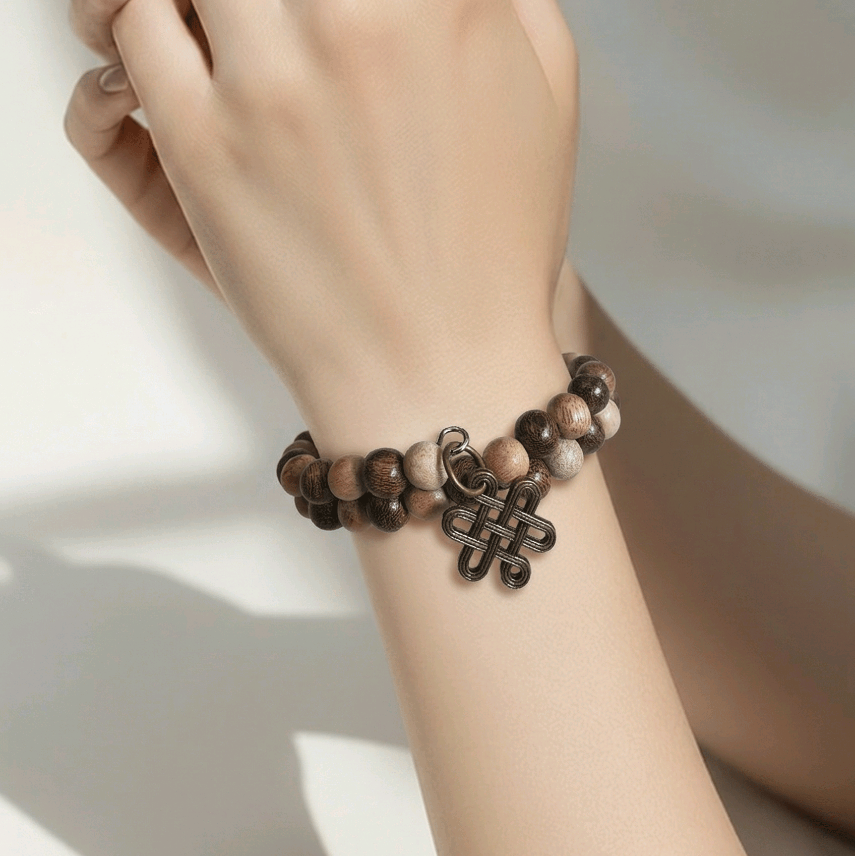 Antique Brass Infinity Knot Bracelet (MW)