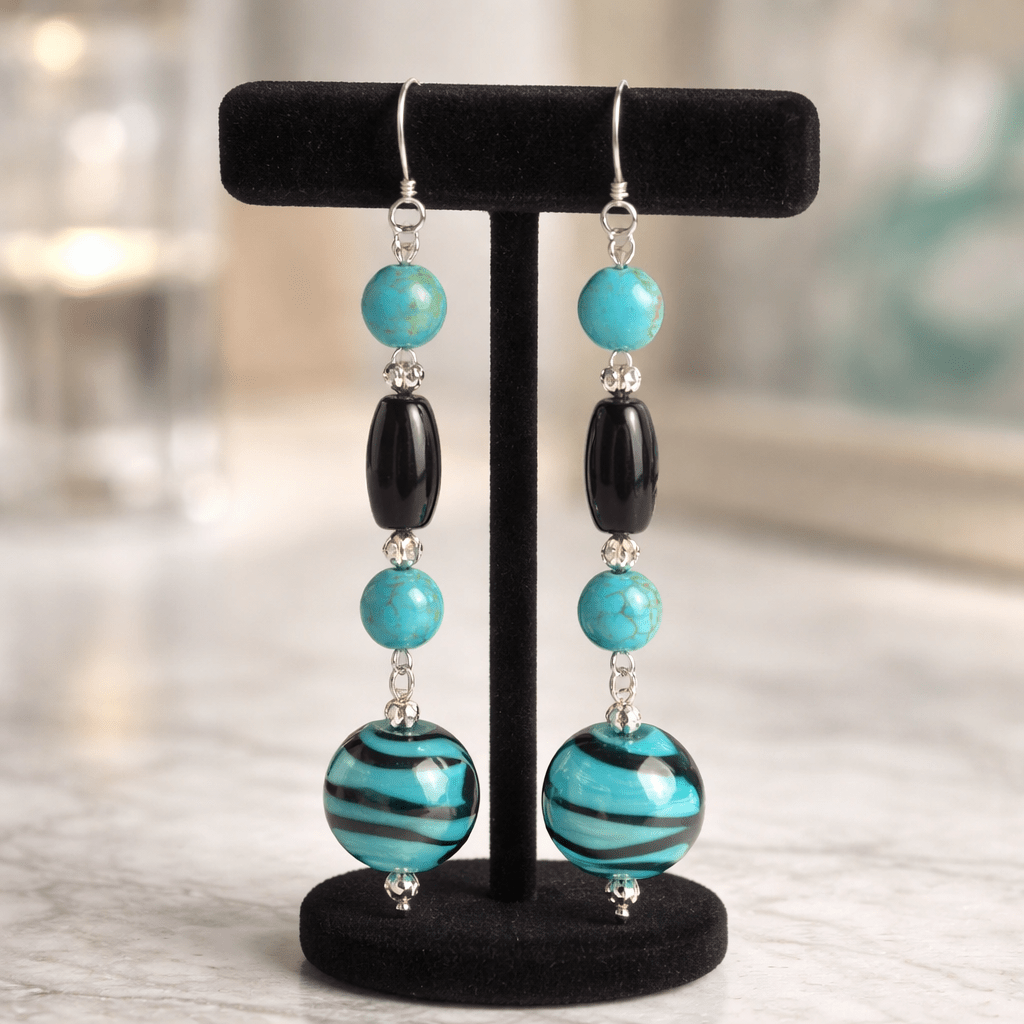 Blue Tiger Jewelry Set (MW) | Mamabug ReCreations - Artisan Jewelry