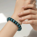 Teal Recycled Glass Bracelet (MW) | Mamabug ReCreations - Artisan Jewelry