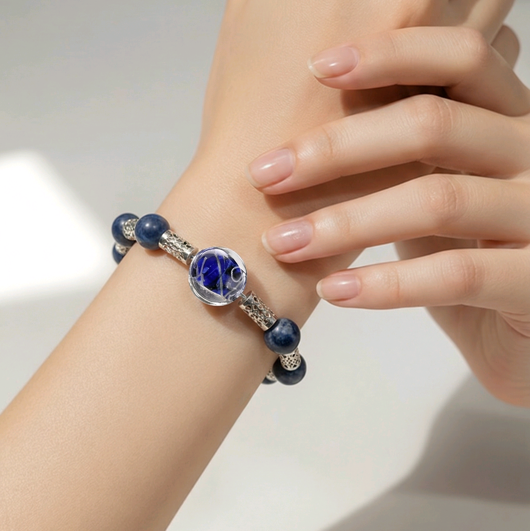 Blue and Silver Bracelet (MW)
