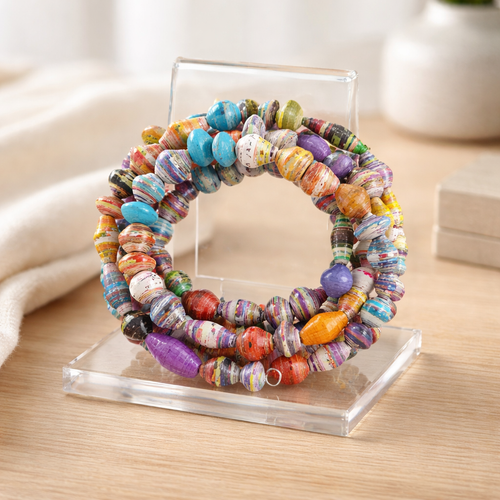 Recycled Bracelet - 5 Loop Edition (MW) | Mamabug ReCreations - Artisan Jewelry