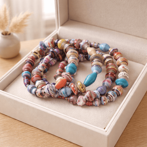 Recycled Bracelet - 5 Loop Edition (MW) | Mamabug ReCreations - Artisan Jewelry