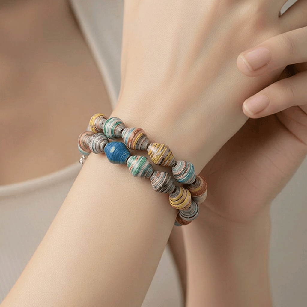 Recycled Bracelet - Bicone Edition (MW)
