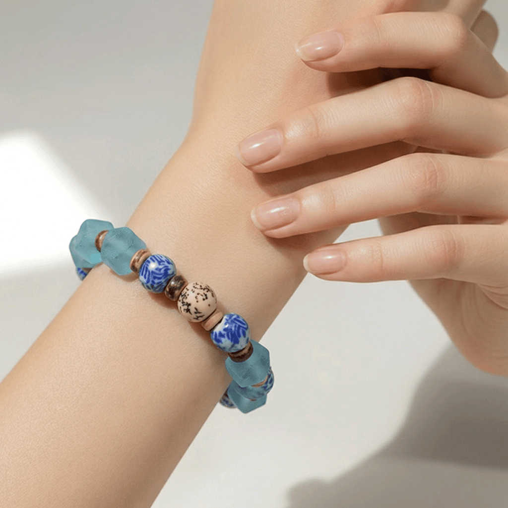 Recycled Bracelet - Glass and Seeds Edition (MW)