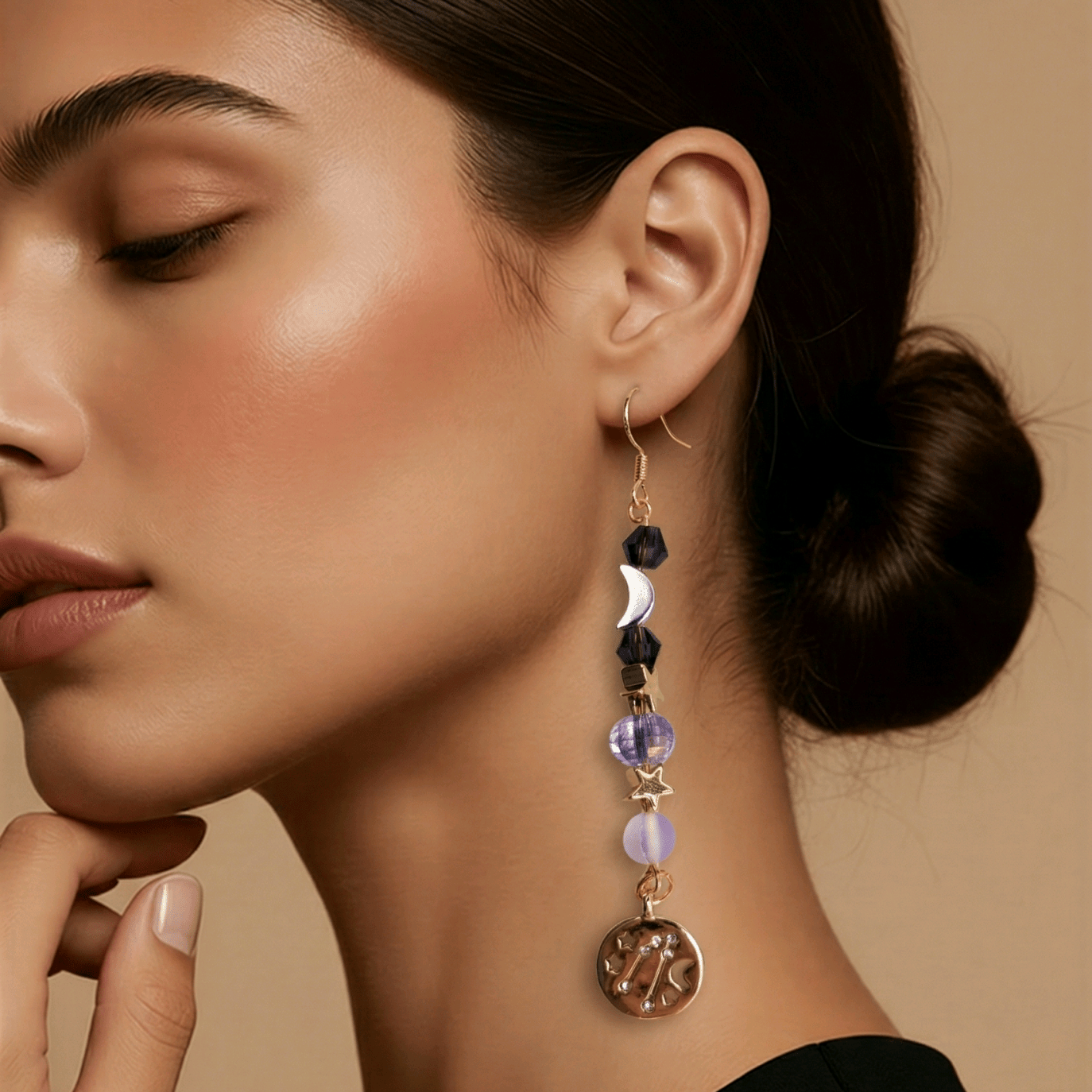 Celestial Earrings | Mamabug ReCreations - Artisan Jewelry