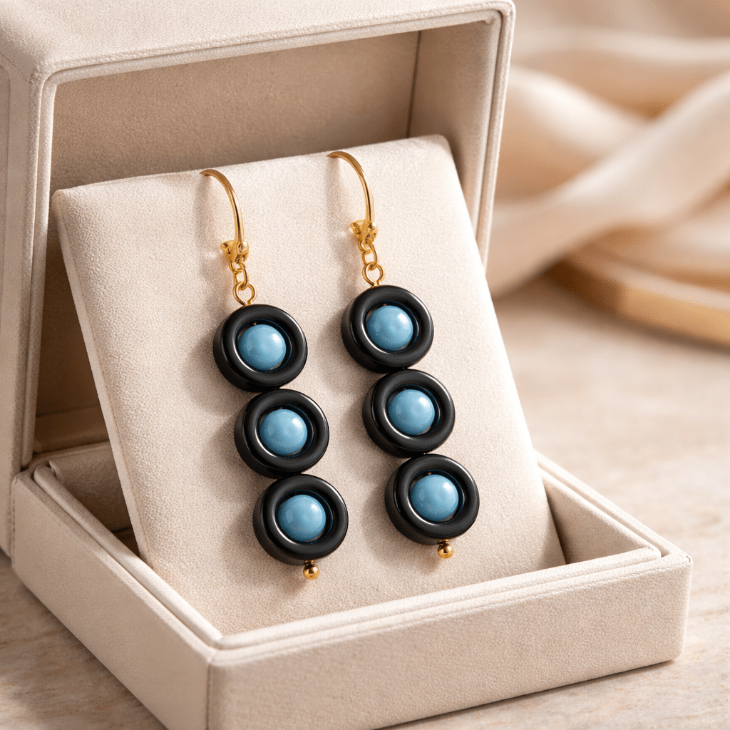 Three Moons Earrings