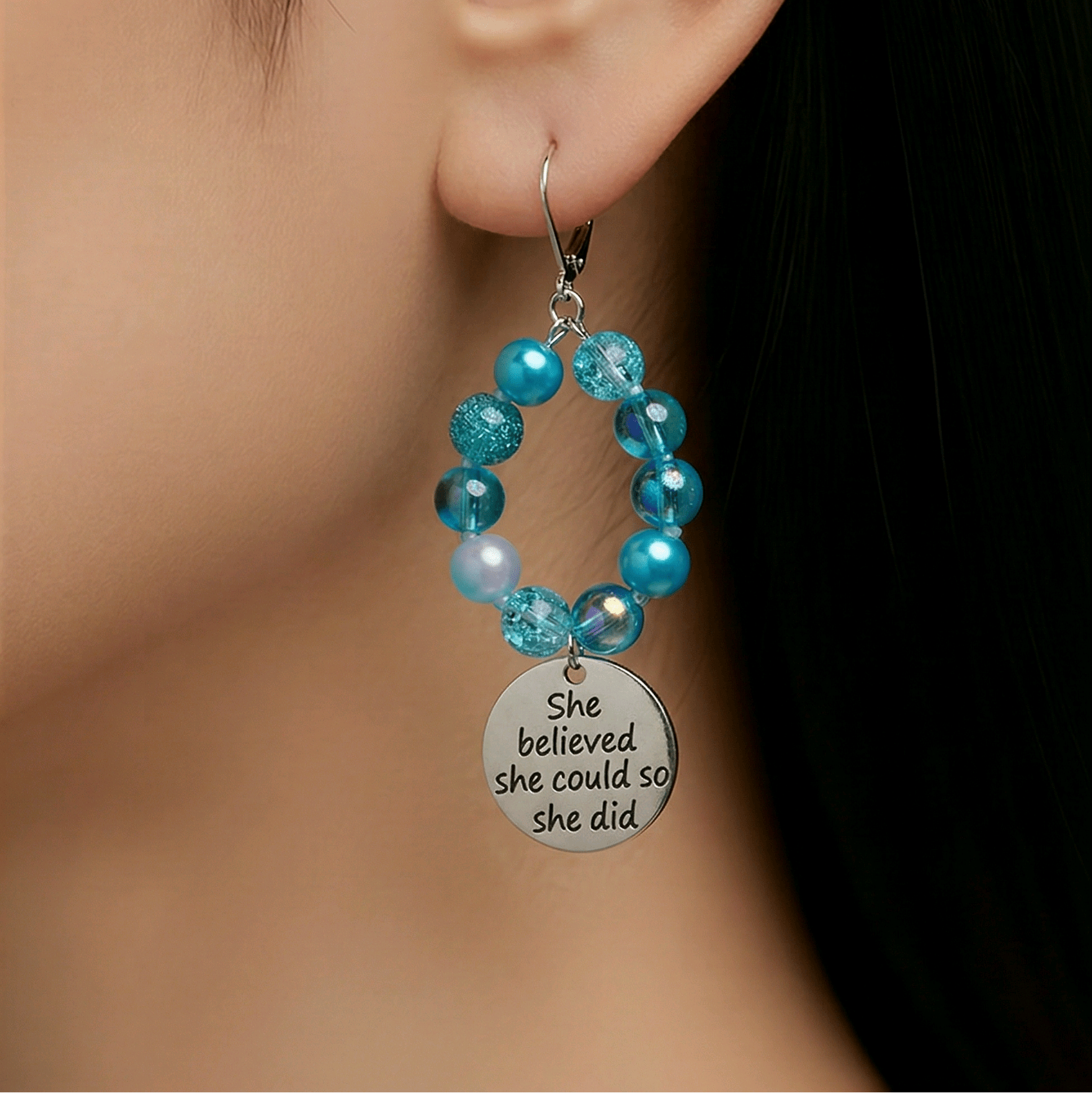 She Believed She Could Earrings | Mamabug ReCreations - Artisan Jewelry