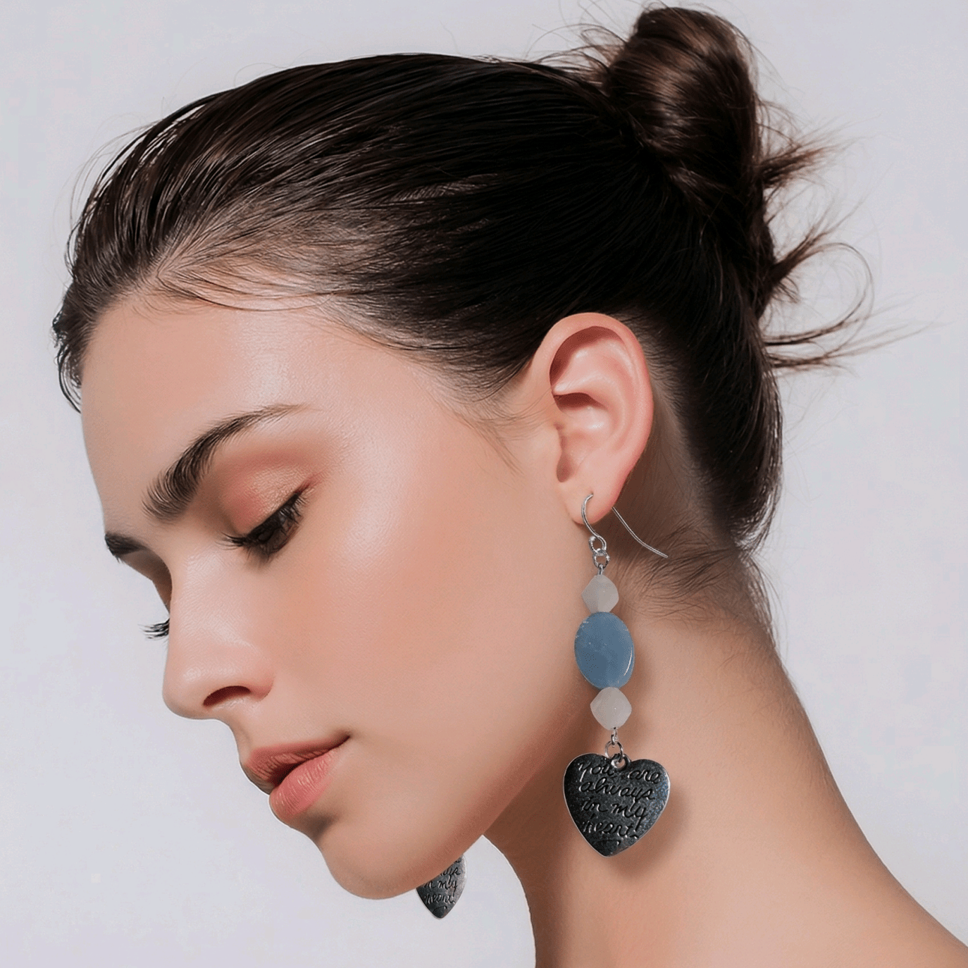 You Are Always In My Heart Earrings | Mamabug ReCreations - Artisan Jewelry