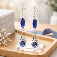 Blue Crystal Earrings
