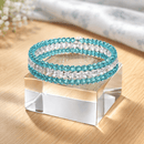 Sky Blue and Clear Crystal Bracelet (MW) | Mamabug ReCreations - Artisan Jewelry