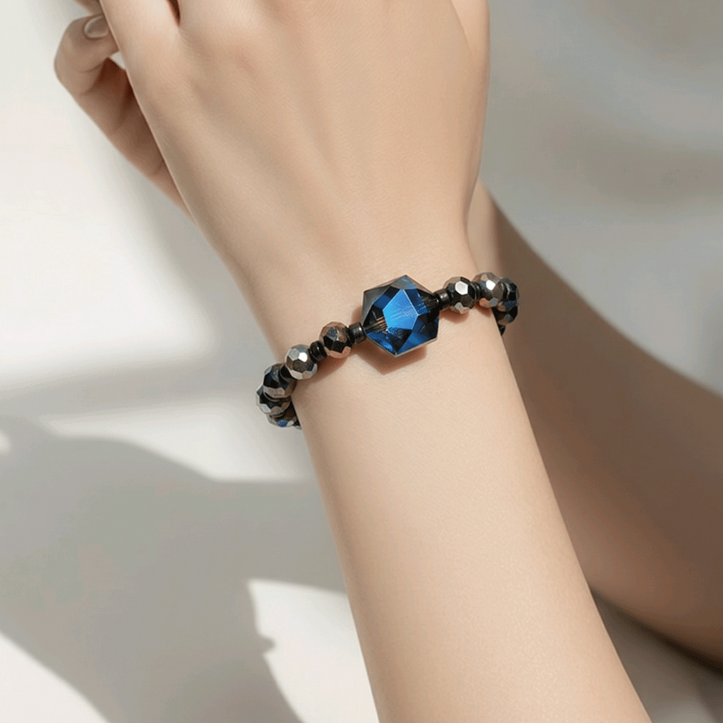 Jet Black Crystal Bracelet (MW)