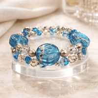 Blue with Gold Accents Bracelet (MW)