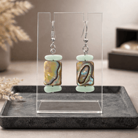 Abalone with Aventurine Earrings