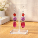 Red and Fuchsia Earrings | Mamabug ReCreations - Artisan Jewelry