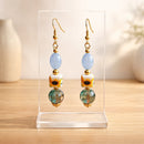 Golden Sunflowers Earrings | Mamabug ReCreations - Artisan Jewelry